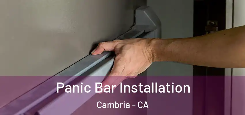 Panic Bar Installation Cambria - CA