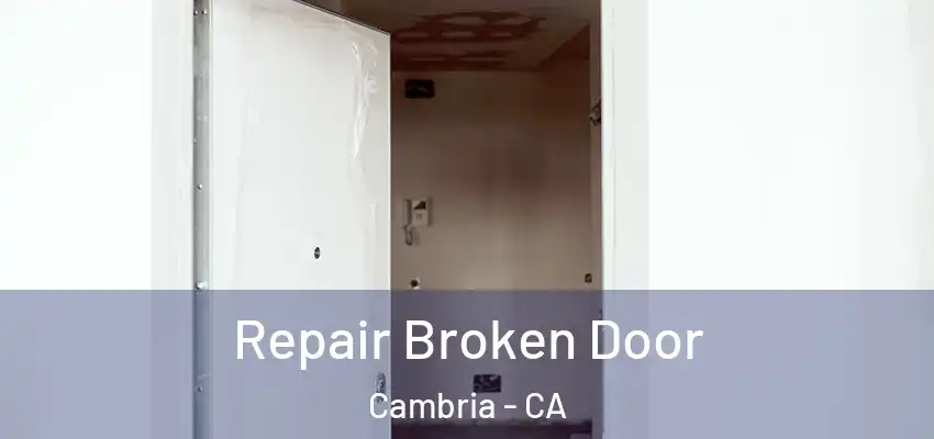  Repair Broken Door Cambria - CA